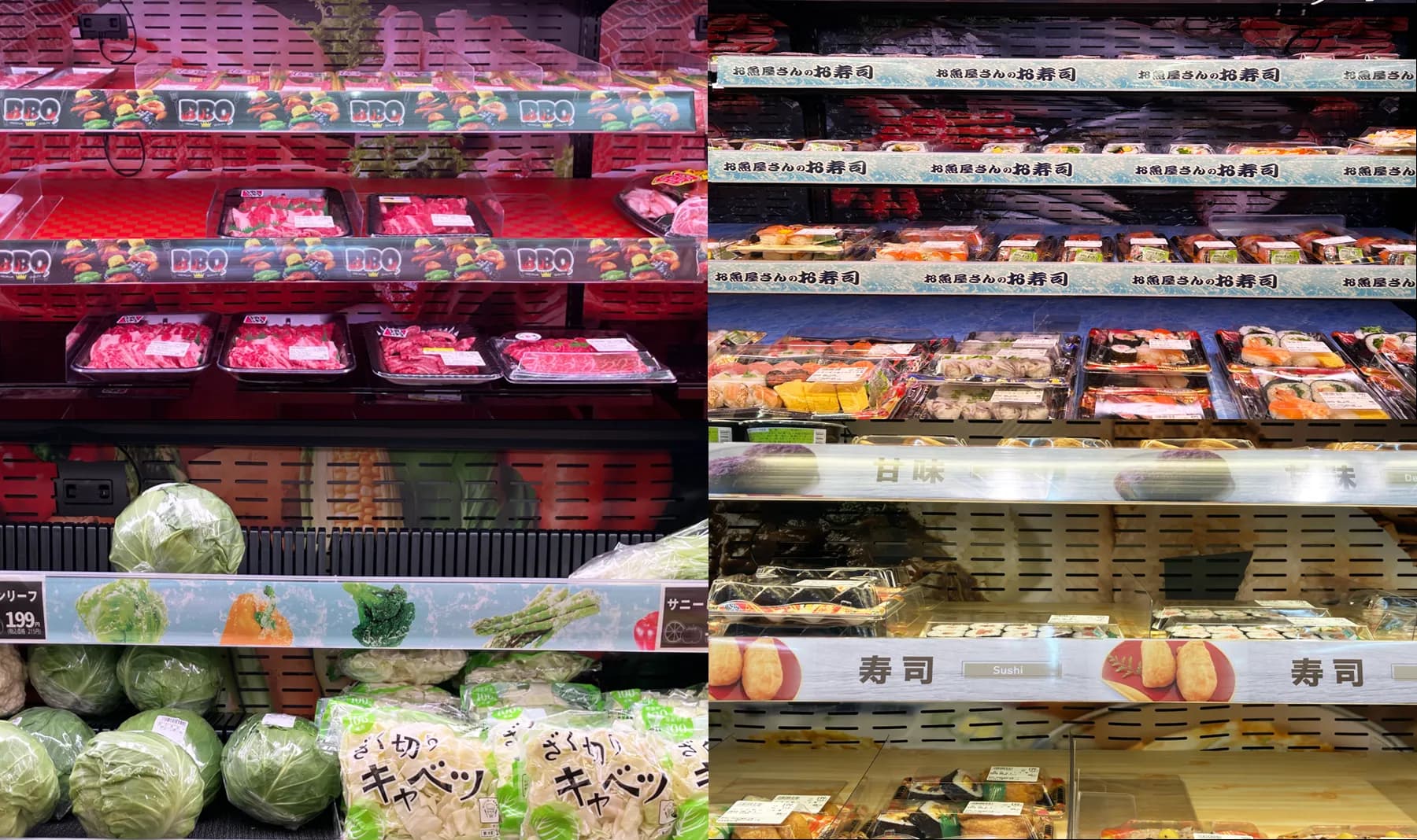 冷ケースの背面シートを提案!オリジナルデザインで差別化できる売場づくりをサポートさせていただきました