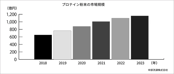 プロテイン粉末の市場規模