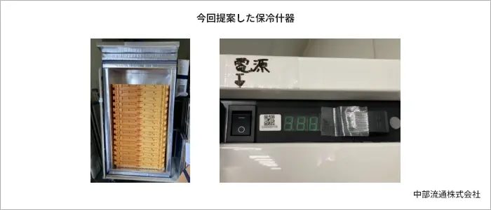 今回提案した保冷什器 今回提案した保冷什器