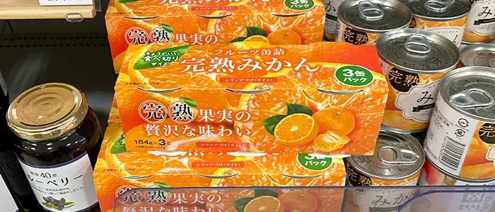 フルーツ缶詰完熟みかん3缶パックの商品画像