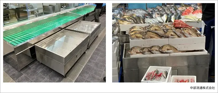 提案した突き出し台の売場